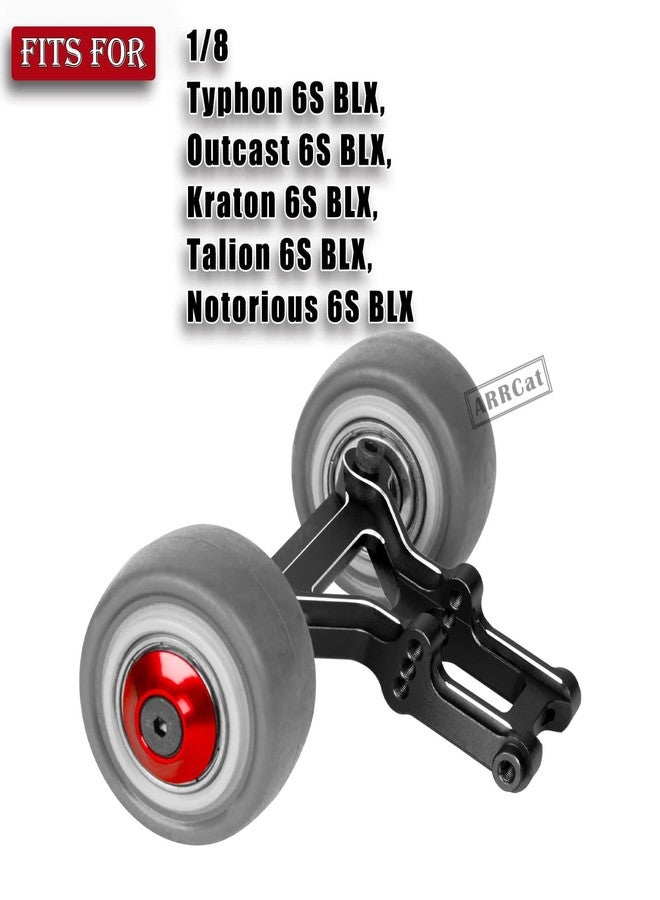 ARRCat Aluminum Wheelie Bar Set Upgrades Part for Typhon 6S BLX,Outcast 6S BLX,Kraton 6S BLX,Talion 6S BLX,Notorious 6S BLX,ARRCat Hops Up Upgrades Part,Replace AR320366 (Black) - Image 2