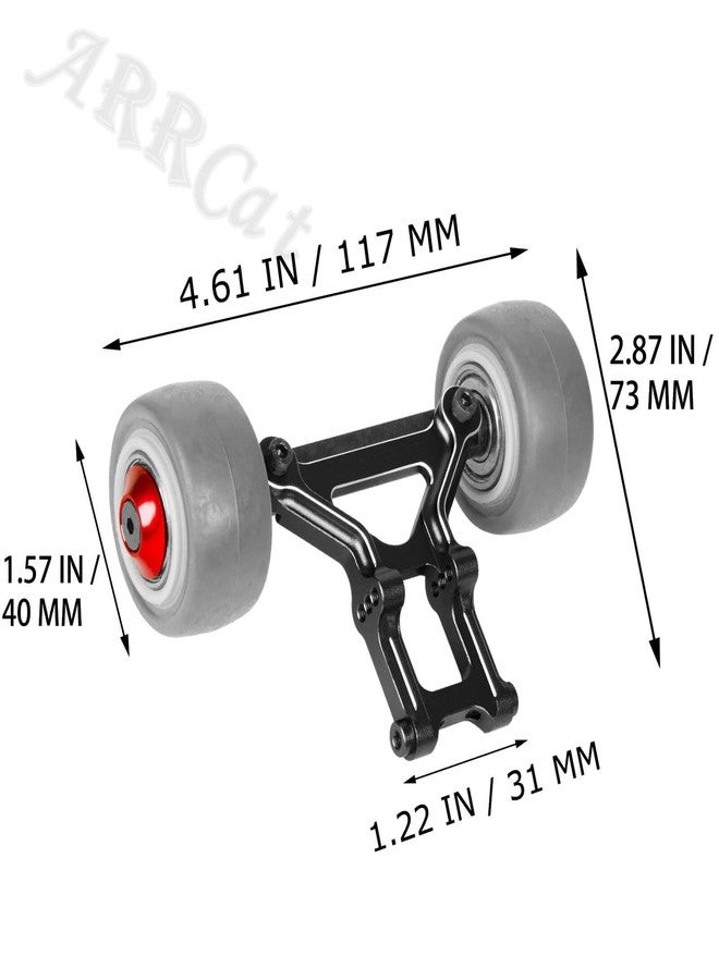 ARRCat Aluminum Wheelie Bar Set Upgrades Part for Typhon 6S BLX,Outcast 6S BLX,Kraton 6S BLX,Talion 6S BLX,Notorious 6S BLX,ARRCat Hops Up Upgrades Part,Replace AR320366 (Black) - Image 5