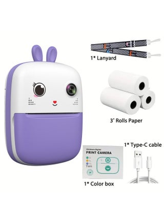 S6 Portelate Children's Camera Can Automatically Print High-definition Double-camera Cartoon Small Gifts Wholesale-Color:Purple (standard Without TF Card) - pzsku/Z3C0BDE8FF60C48D3BDFCZ/45/_/1742287379/2fd2c9bd-b693-4fb0-8f82-5a37aa865458