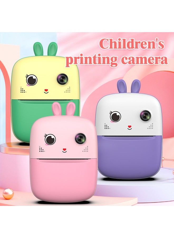 Generic S6 Portelate Children's Camera Can Automatically Print High-definition Double-camera Cartoon Small Gifts Wholesale-Color:Purple (standard Without TF Card)  - Image 3