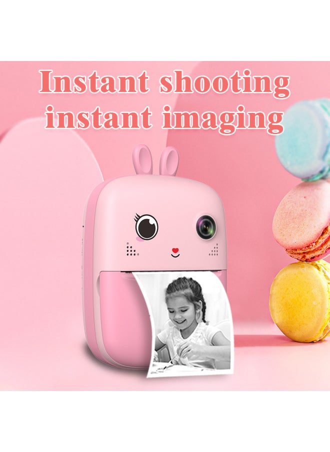 Generic S6 Portelate Children's Camera Can Automatically Print High-definition Double-camera Cartoon Small Gifts Wholesale-Color:Purple (standard Without TF Card)  - Image 4