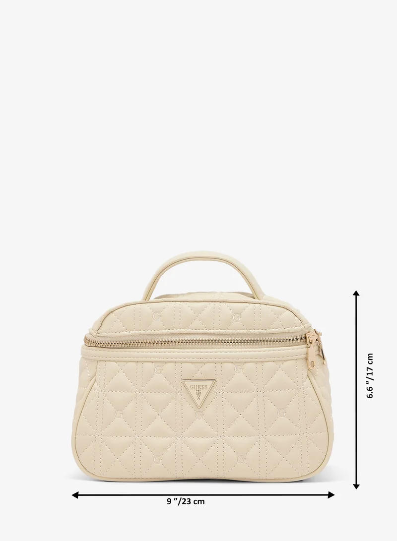 Guess  Logo Cosmetic Bag for Women | Best Price UAE