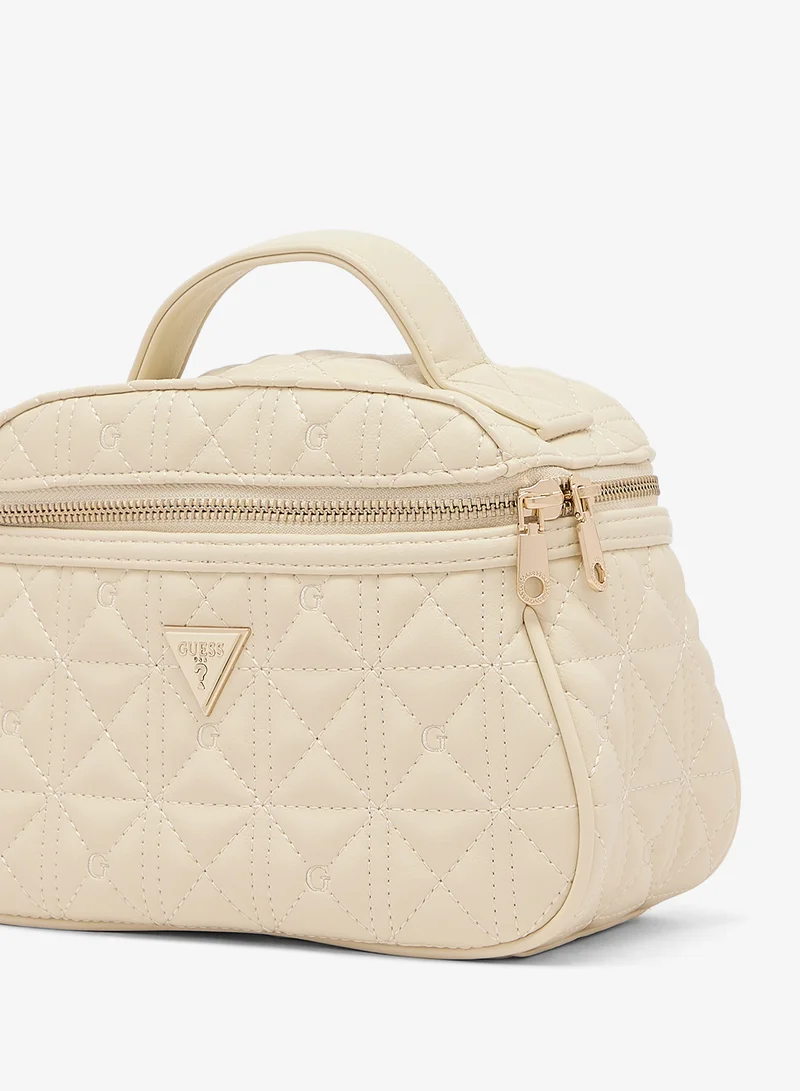 Guess  Logo Cosmetic Bag for Women | Best Price UAE
