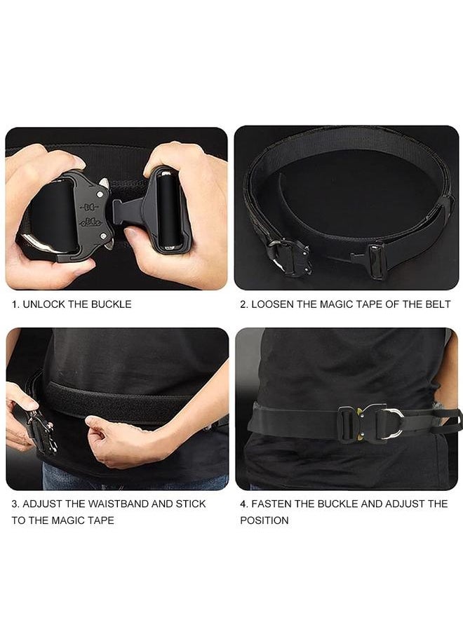 Quick Release Rigger MOLLE Belt 3.8cm Nylon Heavy Duty Belt for Men Outdoor