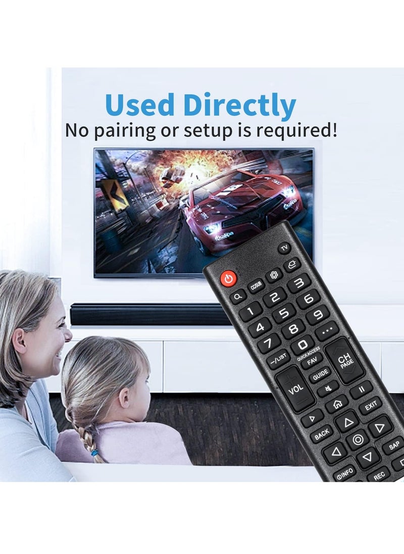 Remote Control AKB76037002 Compatible with RCA TV 4K UHD RWOSU7049 RWOSU5847 RWOSU7047 RWOSU5549 RWOSBU5048 RWOSU6547 with Prime Video and Netflix Buttons with Batteries with battery