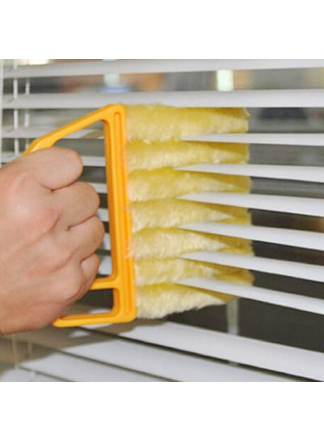 أداة تنظيف الستائر والنوافذ 7 أصابع، فرشاة غبار قابلة للغسل للشبكات والفتحات الهوائية والمكيفات، منظف ستائر وشبكات، أداة تنظيف منزلي متعددة الاستخدامات - Image 1