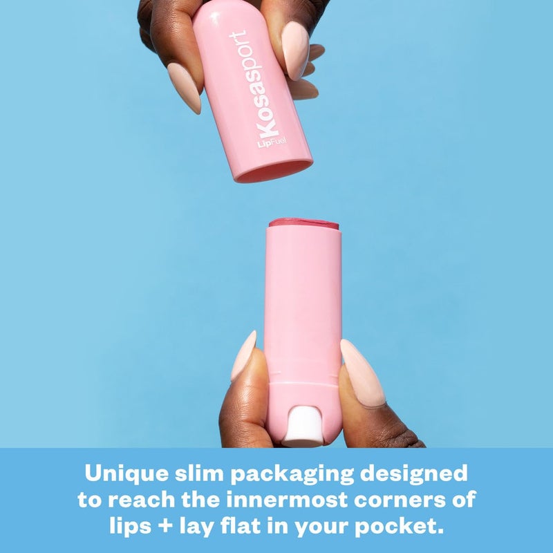 Kosas Lipfuel Hyaluronic Active Sport Lip Balm - Hydrates, Energizes and Protects - Natural Lip Treatment and Care (Rush) - Image 4