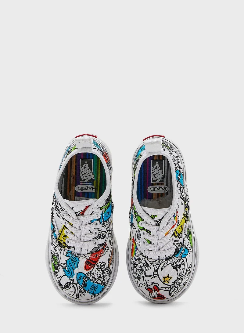 VANS Kids Unisex Crayola Authentic Lace Sneakers