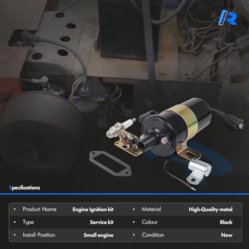 RHAOCZIYAUTO Ignition Coil, Points, Condenser, Spark Plug & Wire, Fit for Kohler K-Series Tractor Engine K90 K91 K141 K161 K181 K241 K301 K321 K341 K361 K482 K532 K582 Replace# 47 150 01-S, 230722-S - Image 4