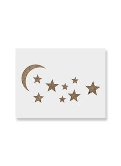 Stencil Revolution Moon and Stars Stencil Template Reusable Stencil with Multiple  - Image 1