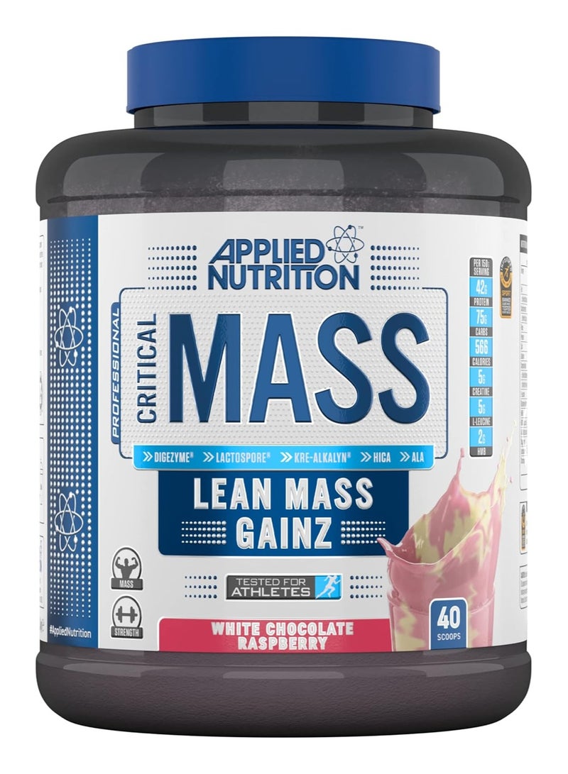 Applied Nutrition Critical Mass 2.4Kg White Chocolate Raspberry Flavor 16 Serving - Image 1