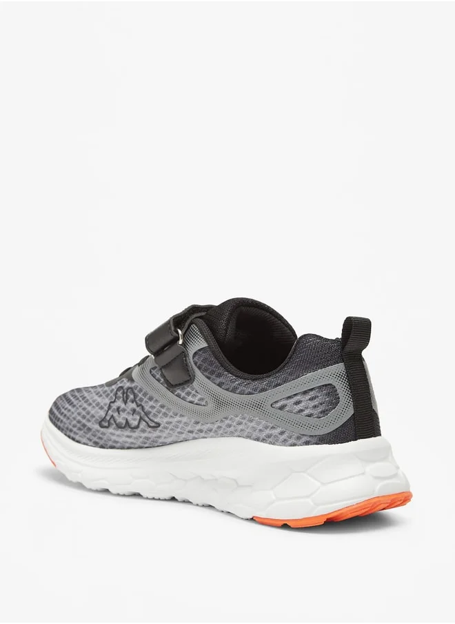 Kappa Boys' Colourblock Lace Detail Sports Shoes with Hook and Loop Closure