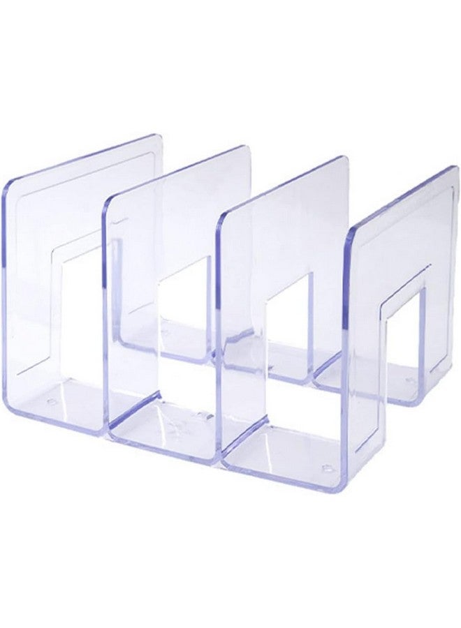 MosQuick® 3 Compartment Purse Organiser Bag Stand Acrylic Organizer book stand for table File Organiser Multifunctional purse organiser for wardrobe Book Organizer Handbag Organizer Transparent - Image 2