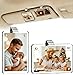 BDFHYK ONROAD AUTOTECH 2Pcs Visor Clips for Cars 35x24inch Car Picture Holder Adding Family or Personal Photos Personalized Car Accessories Magnetic Gift for Couples Family Pet - Image 2