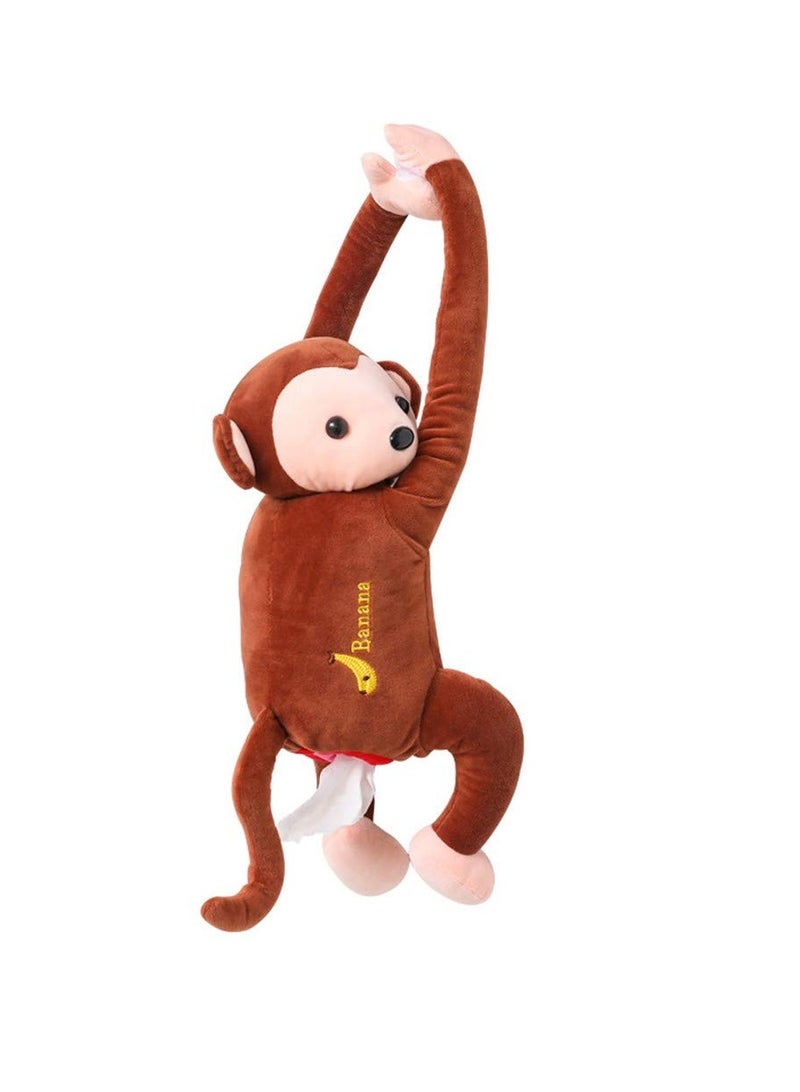 Excefore Tissue Box, Creative Animals Design Car Tissue Holder Back Hanging Tissue Box Covers Napkin Paper Towel Box Holder Case Paper Towel Holder For Car Home Use Bathroom Accessories - Image 2