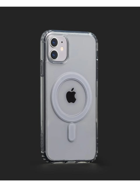 Ten tech Magnetic Clear Case Designed for iPhone 11 – Compatible with MagSafe Charger, Support Magnetic Car Mount Wireless Charging, Soft Press Buttons Scratch Resistant – ten tech