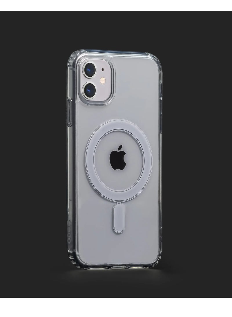 ten.tech - Ten tech Magnetic Clear Case Designed for iPhone 11 – Compatible with MagSafe Charger, Support Magnetic Car Mount Wireless Charging, Soft Press Buttons Scratch Resistant – ten tech - Image 1