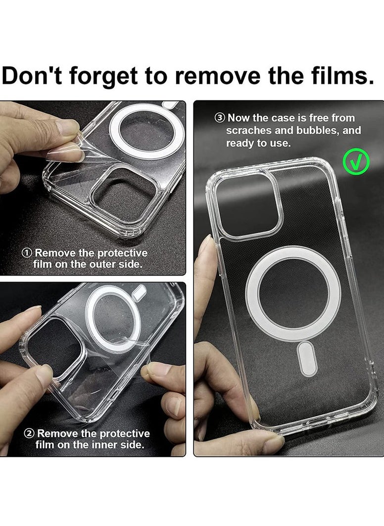 ten.tech - Ten tech Magnetic Clear Case Designed for iPhone 11 – Compatible with MagSafe Charger, Support Magnetic Car Mount Wireless Charging, Soft Press Buttons Scratch Resistant – ten tech - Image 1