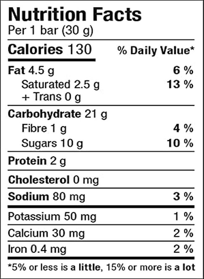 Tim Hortons Boston Cream Granola Bars, Peanut Free, 5 Count, 150g/5.25 oz. Box - Image 4