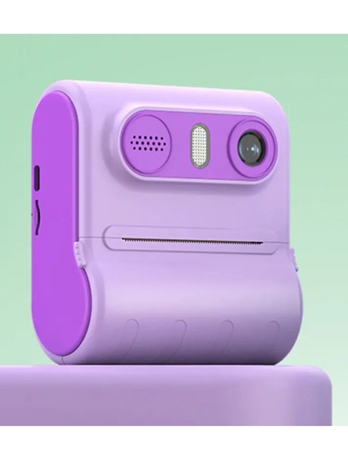Generic Thermal Printer LK001 Portable Wireless Kids Camera Purple  - Image 1