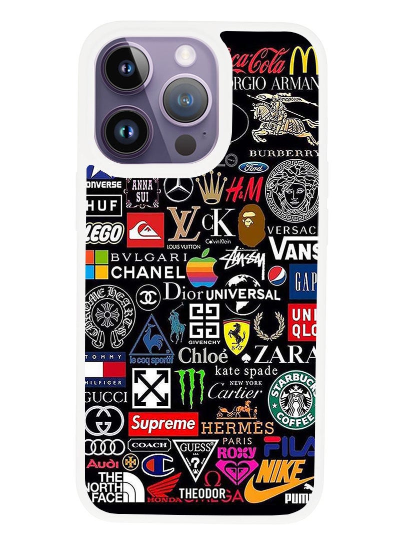 Theodor Protective Case Anti Scratch Shock Proof Cover For APPLE IPHONE 14 PRO MAX Brands (White Bumper) - Image 1