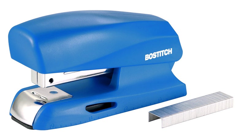 Bostitch Office 20 Sheet Stapler Mini Stapler Fits into the Palm of Your Hand Blue B150Blue