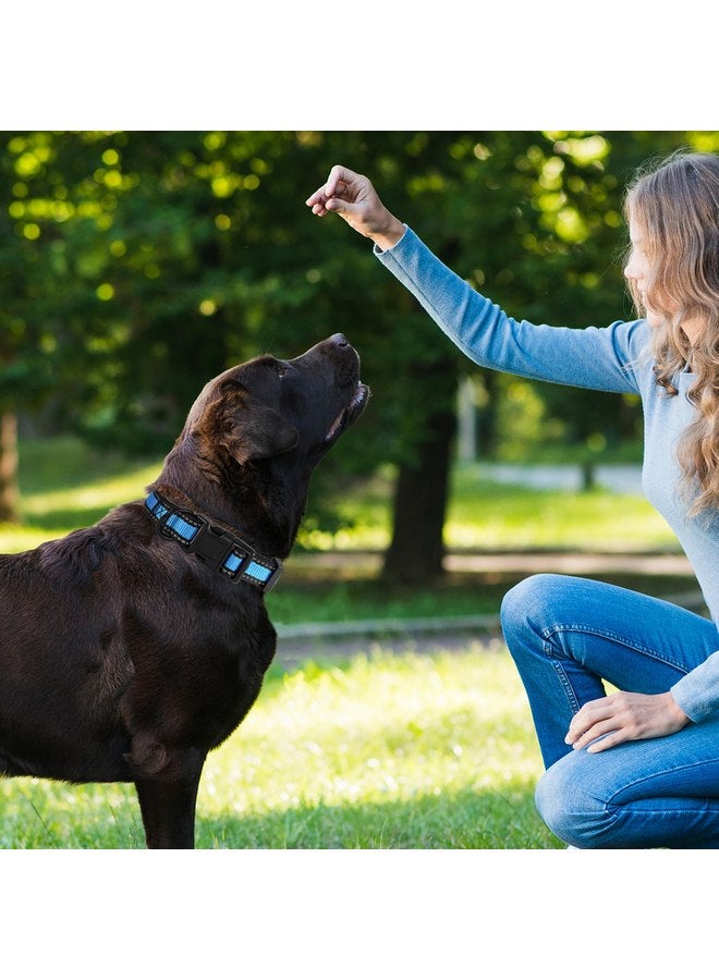 Mile High Life Dog Collar | Nylon Reflective Dog Collars | Light Weight Puppy Collars | Blue Dog Collars for Large Dogs (Blue, Large) - Image 2