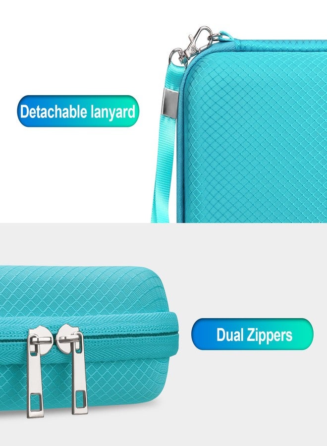 BOVKE Carrying Case for blinger Diamond Collection Starter Kit Gem Stamper, Mesh Pocket for Gems Rhinestones, Blinger Kids Hair Styling Tool Storage Travel Bag Perfect Gift for Girls Womens, Turquoise - Image 4