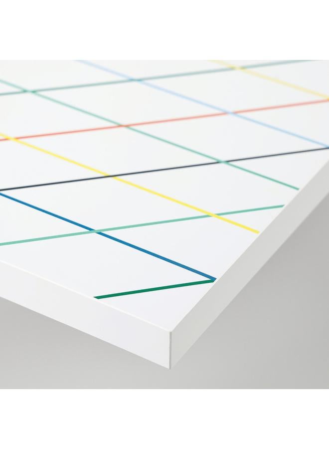 إيروريكس مكتب، شبكة متعددة الألوان/أبيض، 140×60 سم - Image 4