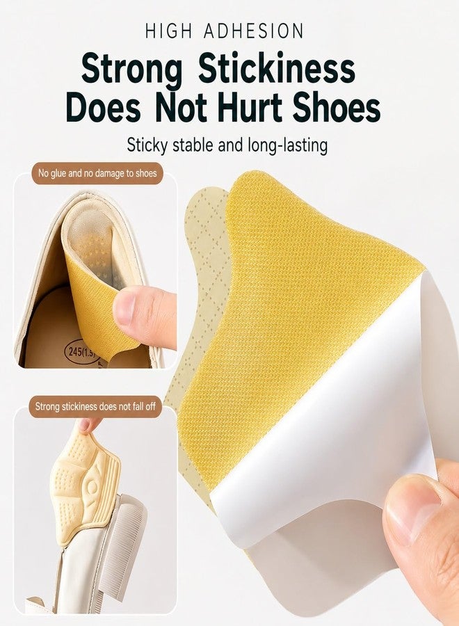 MANIBAM IMPEX Heel Grips for Shoes, 4 Pair (2 Pair Black & 2 Pair Beige) | Soft Silicone, Self-Adhesive Anti-Slip, Prevent Heel Pain and Blisters - Image 3