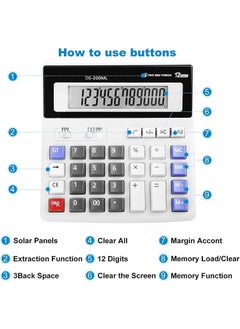 Dexin DS-200ML Large Size Keyboard Calculator 16CM Dual Energy - pzsku/Z3C0D737CA82636067BFBZ/45/_/1725794675/572907b8-2b2f-497b-a8c8-dd7e5ef62c9f