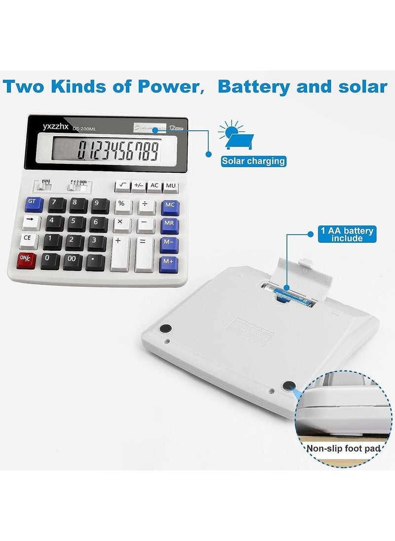 Valkyrie Dexin DS-200ML Large Size Keyboard Calculator 16CM Dual Energy  - Image 4