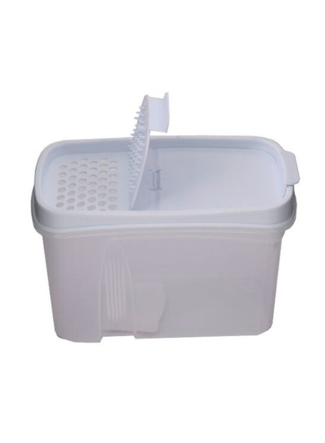 Happy Home 2Pcs Food Storage Container with Dual Openings – Airtight Reusable Transparent Food Box Made of Food-Grade Plastic – Ideal for Storing Grains, Spices, and Snacks 1.7L - Image 4