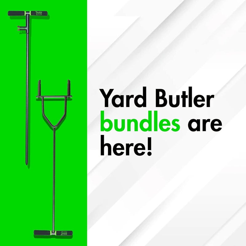 Yard Butler مجموعة جهاز التهوية والري، IBDB-1 - أداة العناية بالعشب للتهوية - مقبض طويل - هيكل فولاذي مطلي بالبودرة - مقابض مريحة مبطنة - سهلة الاستخدام - Image 2