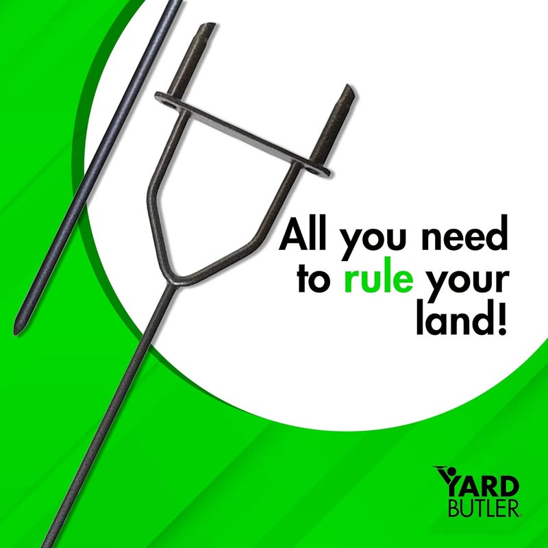 Yard Butler مجموعة جهاز التهوية والري، IBDB-1 - أداة العناية بالعشب للتهوية - مقبض طويل - هيكل فولاذي مطلي بالبودرة - مقابض مريحة مبطنة - سهلة الاستخدام - Image 1