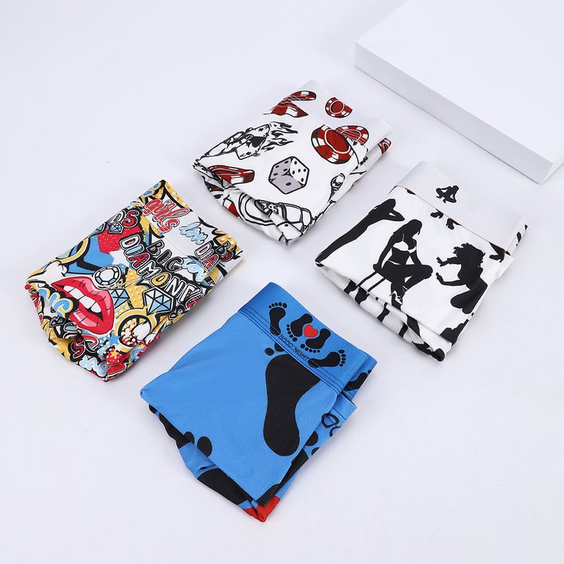 Men's Printed Modal Underwear – Breathable Low Waist Fashion Crotch - Image 5