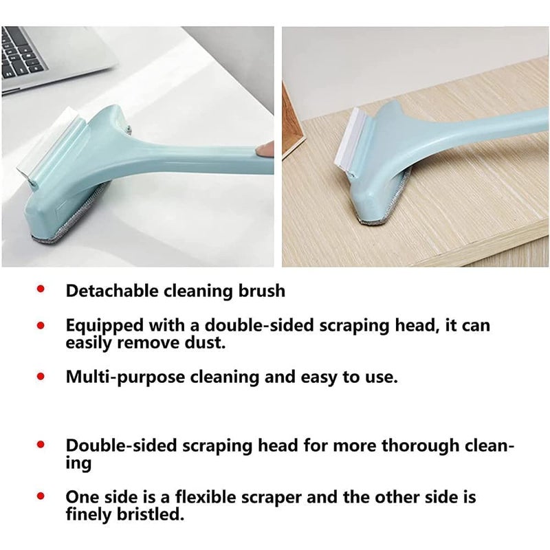 RIOMAX RIOMAX Multifunctional Brush 2 in 1 Mesh Cleaning Brush & Wiper with Extended Handle Window Cleaning Brush (Multicolor, Pack of 1)  - Image 4