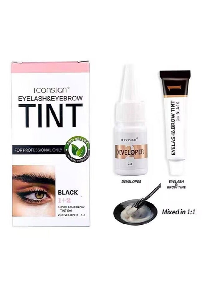 ICONSIGN Eyebrow Tint Dye Kit Black  - Image 3