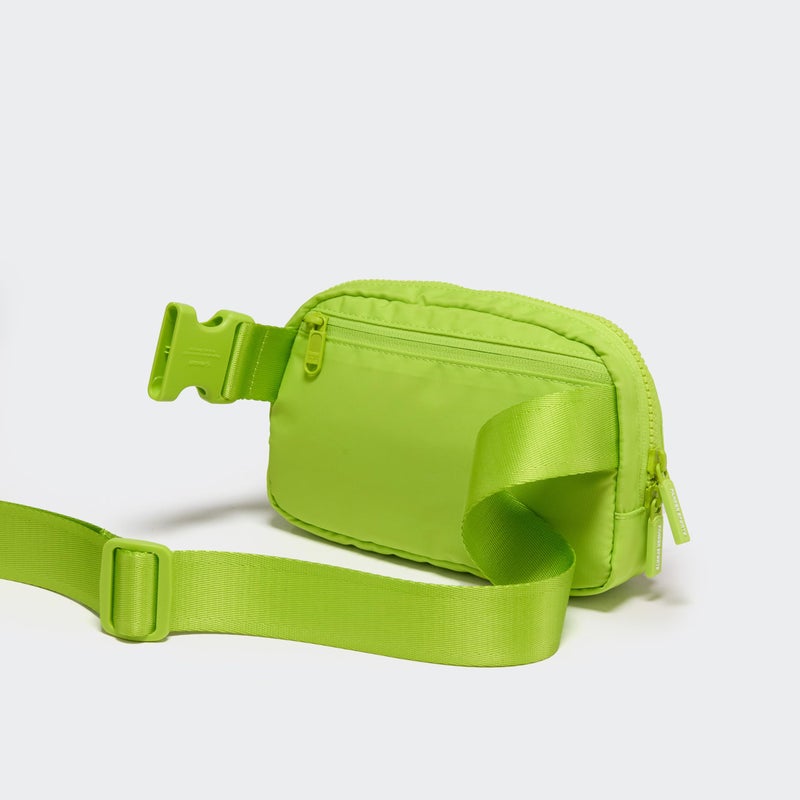 Pander Two Way Zipper Fanny Pack Nylon Everywhere Belt Bag for Women, Water Repellent Waist Packs, Crossbody Bags with Adjustable Strap(Grape Green). - Image 3