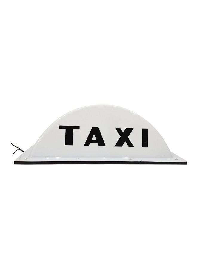 Generic Taxi Lamp 12V Taxi Sign Cab Roof Top Car Magnetic Sign Lamp Waterproof White Color LED Light  - Image 2