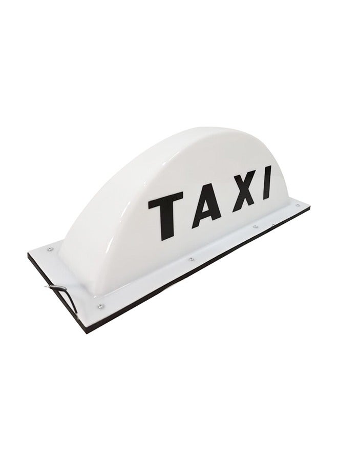 Generic Taxi Lamp 12V Taxi Sign Cab Roof Top Car Magnetic Sign Lamp Waterproof White Color LED Light  - Image 1