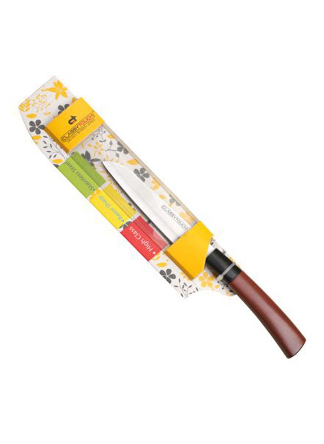 CLASSYTOUCH - Stainless Steel Chef Knife, Wood Textured Abs Plastic Handle - Image 1
