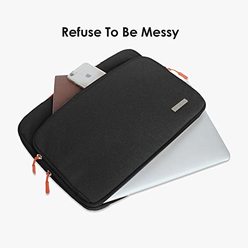 Probus 360° Protective Canvas Bag Sleeve For 14 Inch MacBook Laptop Hand Bag Carry Case -Black - Image 3