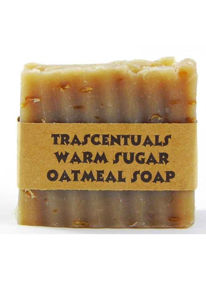 Trascentuals Oatmeal Soap Naturally Moisturizing And Soothing To Skin Safe On Face Or Body Helps With Eczema And Dry Skin For Women Men And Teens Chemical Free (Warm Sugar Oatmeal) - Image 1