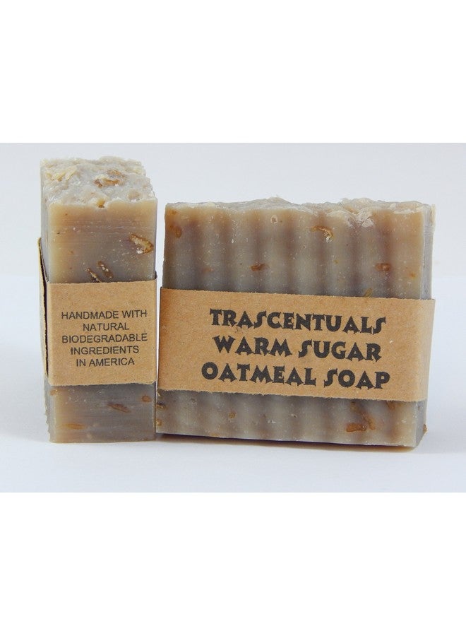 Trascentuals Oatmeal Soap Naturally Moisturizing And Soothing To Skin Safe On Face Or Body Helps With Eczema And Dry Skin For Women Men And Teens Chemical Free (Warm Sugar Oatmeal) - Image 5