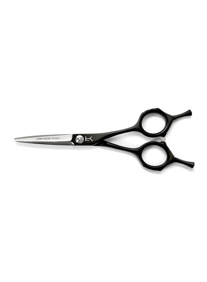 Kobaruto Very Sharp Kobaruto Rebel - 440c Silver Black Cobalt 5.5" Barber Scissors Stylist Hair Shears - Image 3