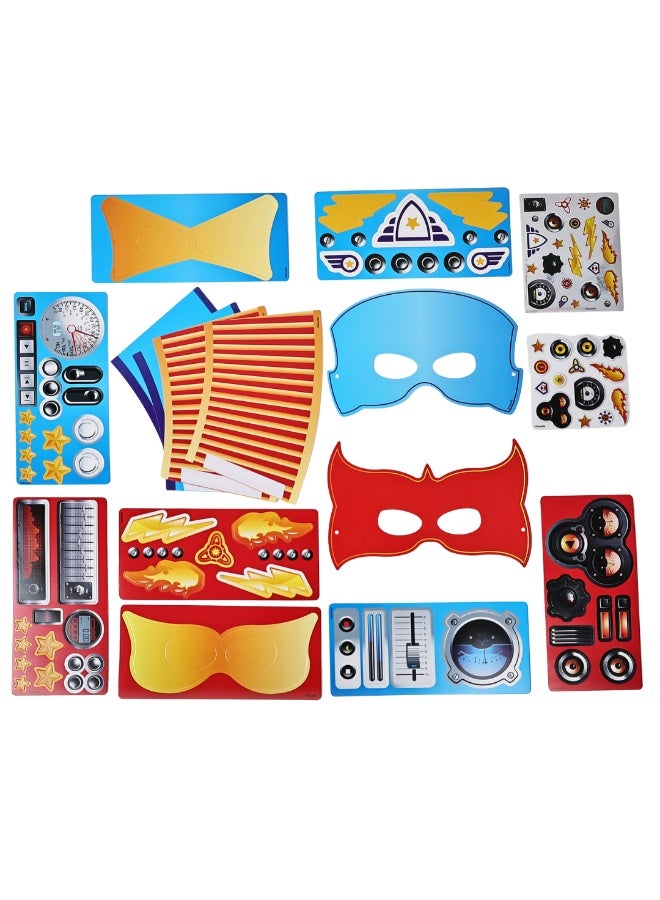 SKOODLE Hero Masks with Straps | Make and decorate with cutouts and stickers | Fun Activity For Kids | Age 3+ - Image 4