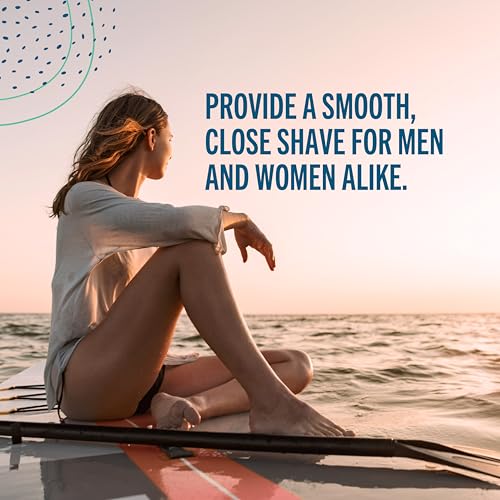 Preserve Shave 3 Razor Blade Refills - 3 Blade Razors for Women & Men - Titanium-Covered Shaver Cartridges with Vitamin E & Aloe Strip for Face & Body Shaving Kit - 4 Pack - Image 3
