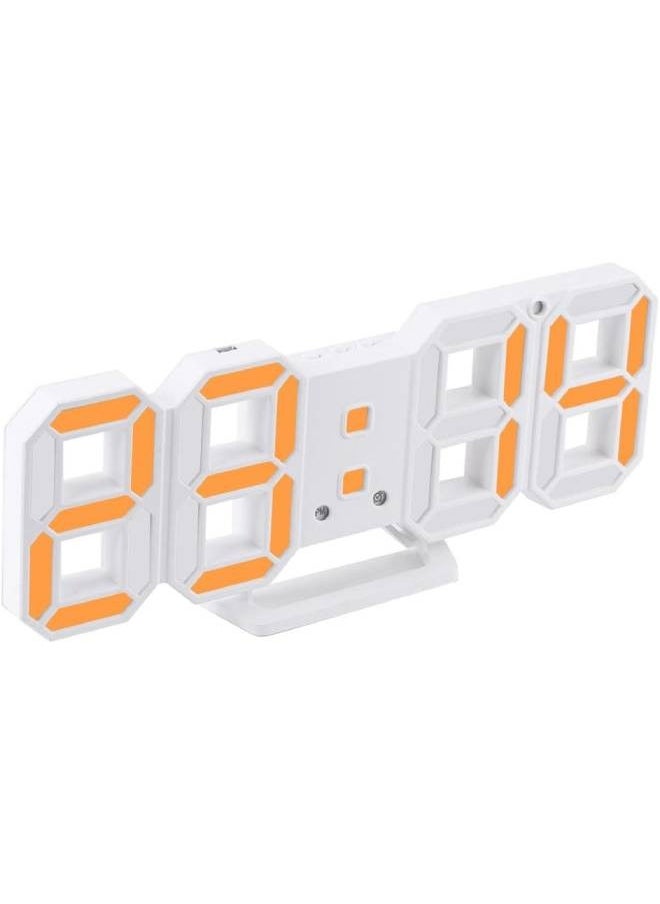 Generic - Table Digital LED Wall Clock (Orange) - Image 1