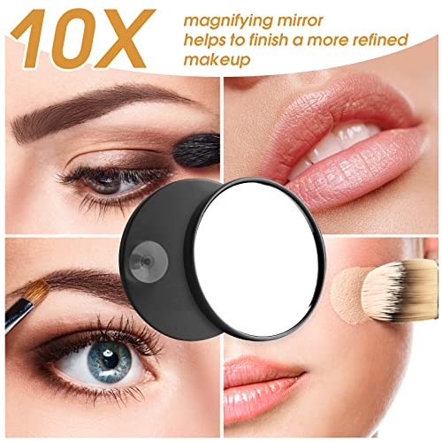 Hansong Black Vanity Mirror with Lights Large Hollywood Vanity Mirror with 15 LED Bulbs Lighted Makeup Mirror 3 Color Lighting Modes for Bedroom - Image 4
